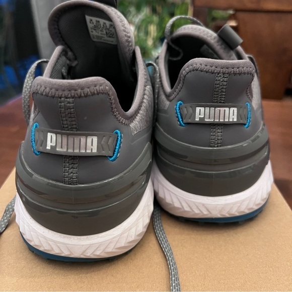 Puma Ignite Elevate Men’s Golf Shoes Gray and Black 9.5 Regular Soft Spikes - Picture 10 of 11